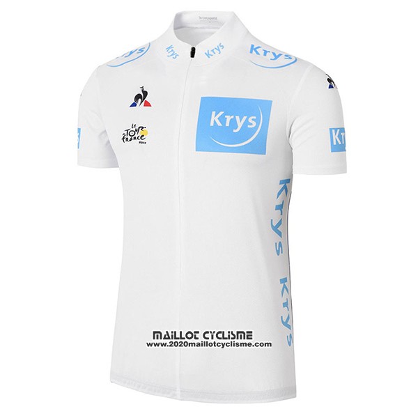 2017 Maillot Ciclismo Tour de France Blanc Manches Courtes et Cuissard